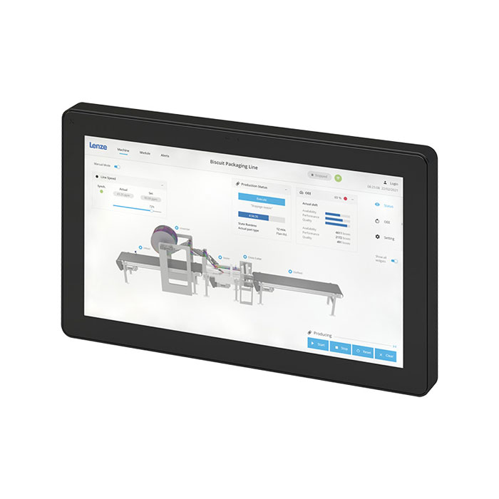 LENZE v450 web panel